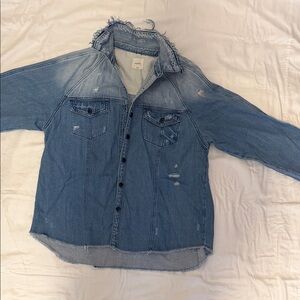 Women's Distressed Denim Jacket